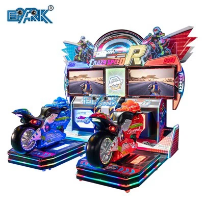 Jeu de course de motos d'arcade à pièces