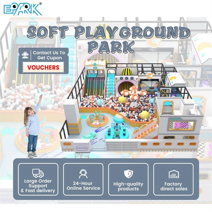 120m² Candy-Color Indoor Playground 3-Layer Slide factory