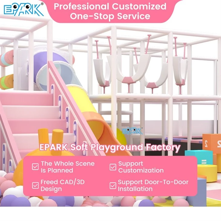 120m² Candy-Tone Indoor Playground & Soft Playground high quality