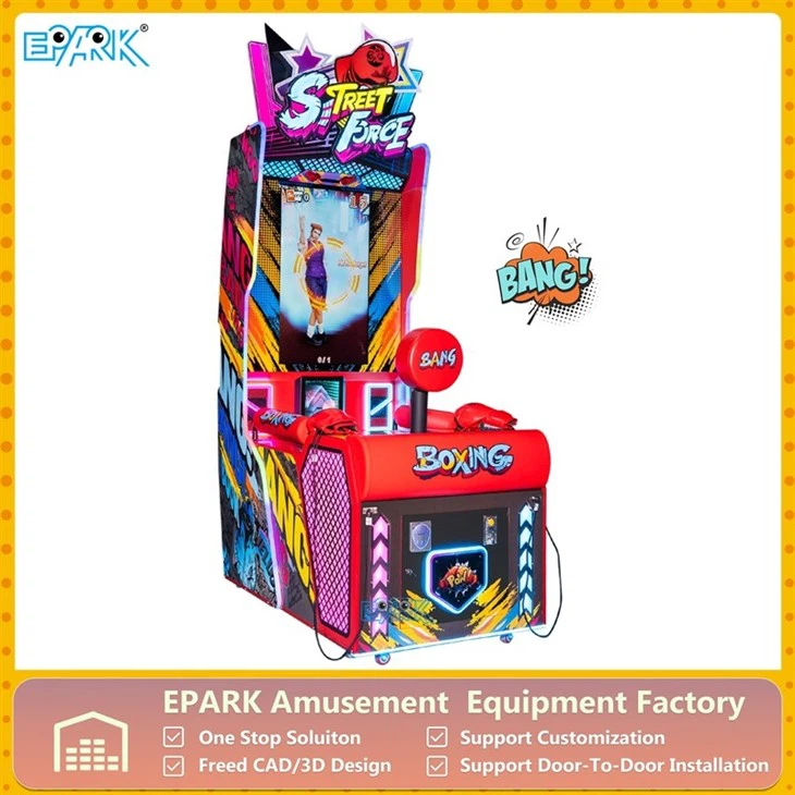 Coin Operated Boxing Arcade Machine | High-Profit Strength Game factory