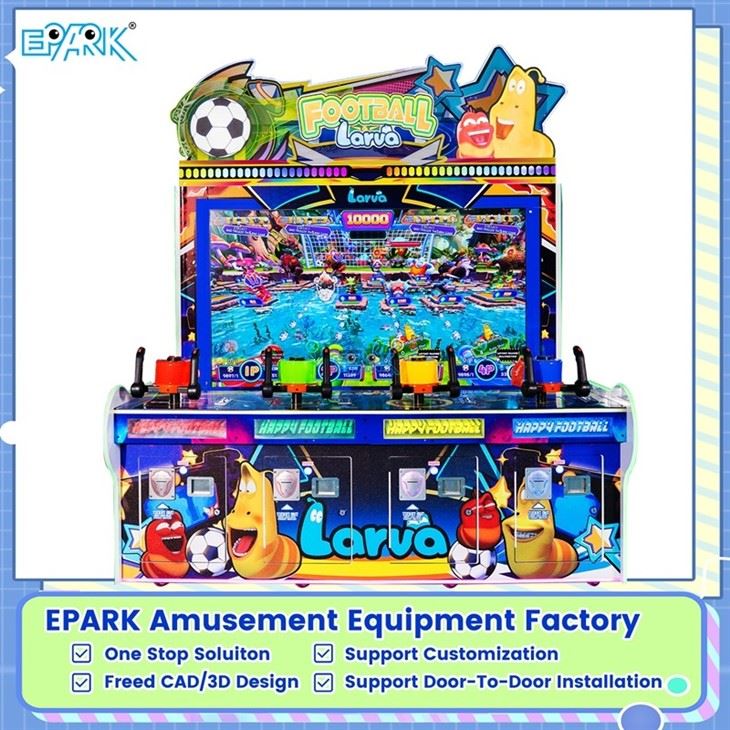 Football Larva Four Player Arcade Game factory