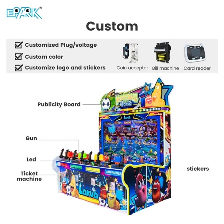 Football Larva Four Player Arcade Game best