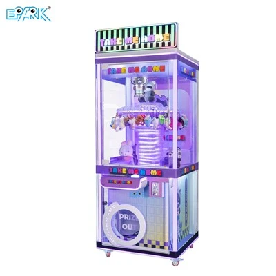 Machine de jeu de distributeur automatique de jouets pour enfants d'arcade de machine d'agrafe pourpre